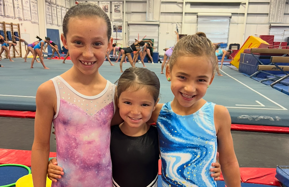 Bouncing Beauties girls gymnastics class for ages 5 to 6